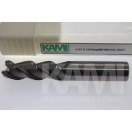 Alu-Schaftfräser 3 Schneiden A30-D12R0ap35F0S12L75Z3