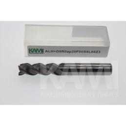 Alu-Schaftfräser 3 Schneiden ALH+D8R0ap20F0S8L60Z3