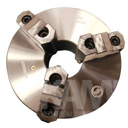 lathe chuck 3-B precision lathe chuck D=315, DIN6350, Steel, split jaws