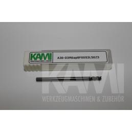 Alu-Schaftfräser 3 Schneiden A30-D3R0ap9F0S3L50Z3