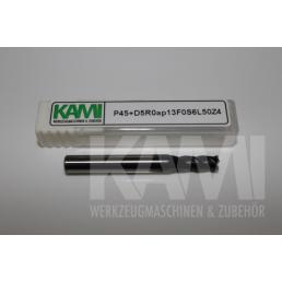 Schaftfräser 4 Schneiden P45+D5R0ap13F0S6L50Z4