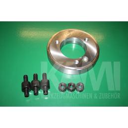 Flansch Flansch DIN55027, D=125, KK4, futterseitig plan