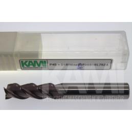 Schaftfräser 4 Schneiden P45+D10R0ap25F0S10L75Z4